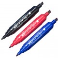 白金 CPM-150 大双头油性记号笔（黑色 蓝色 红色）