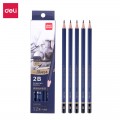 deli得力高级美术绘图2B铅笔 学生素描速写铅笔 12支/盒 S999-2B