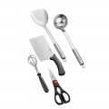 苏泊尔/SUPOR 厨房工具五件套 160mm切片刀+厨房多用剪刀+打蛋搅拌器+中式铲+大汤勺